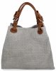 Bőr táska shopper bag Vittoria Gotti világosszürke 2269-Jjsz
